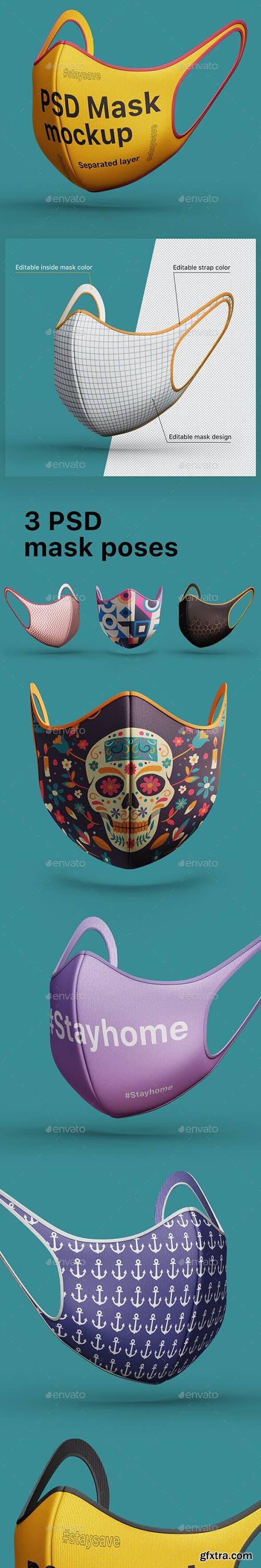 GraphicRiver - Face medical Mask Protection PSD mockup 26390207