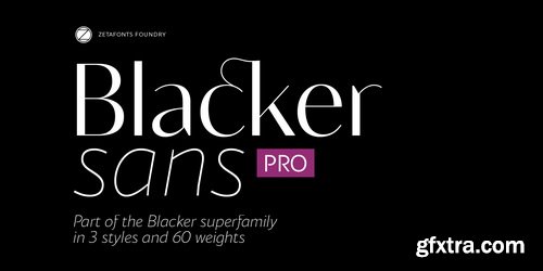 Blacker Sans Pro Font Family