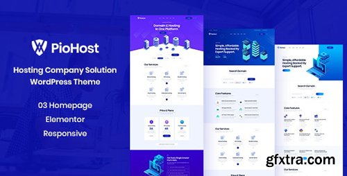 ThemeForest - Piohost v1.0 - Domain and Web Hosting WordPress Theme (Update: 23 April 20) - 25893515