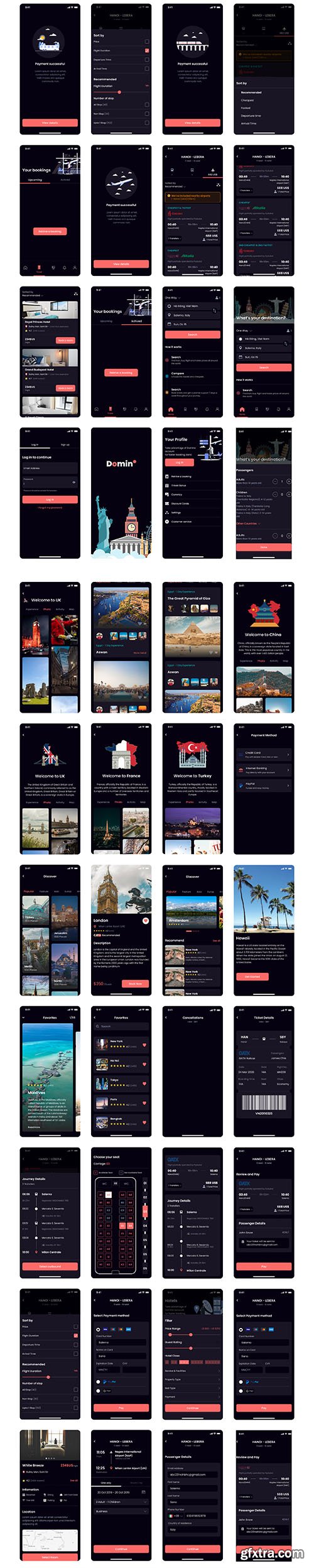 Domino - Travel Booking UI KIT