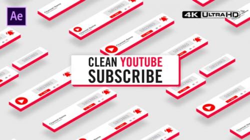 Videohive - Clean Youtube Subscribe