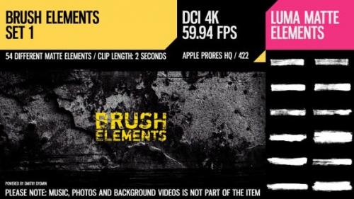 Videohive - Brush Elements (4K Set 1)