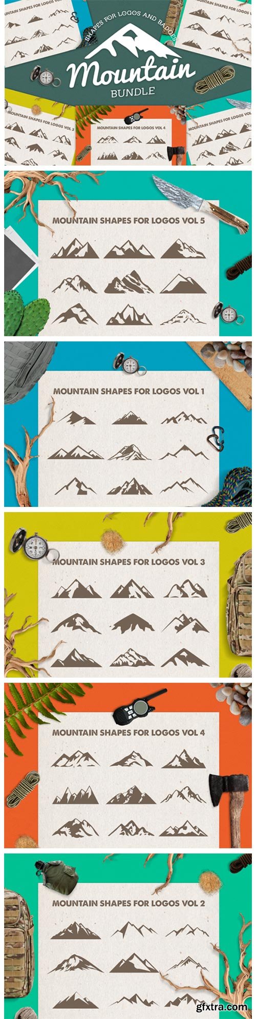 Mountain Shapes Bundle 3994139