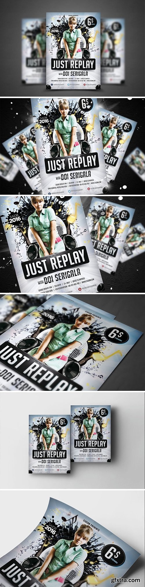 Just Replay Flyer Template 3992913