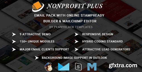 ThemeForest - Nonprofit Plus v1.0 - Email Pack With Online StampReady & Mailchimp Editors - 22831709