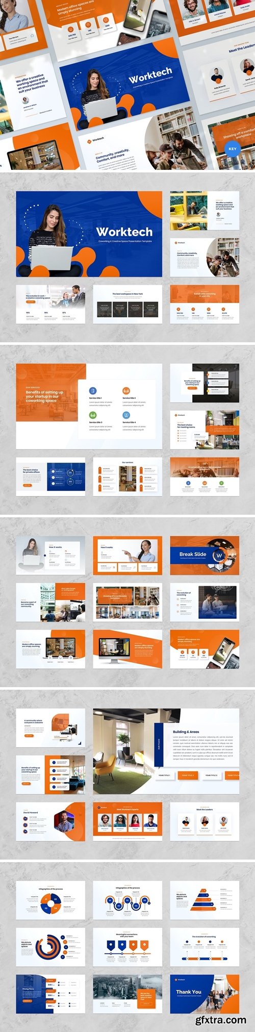 Worktech - Coworking Space Presentation Templates