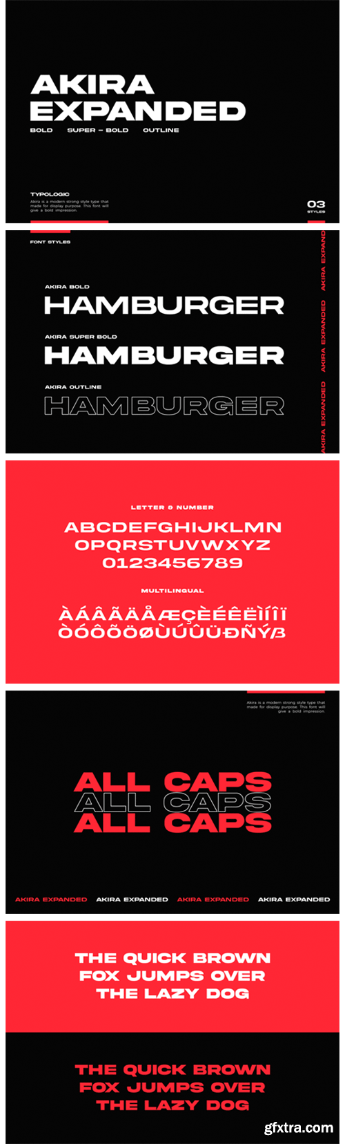 Akira Expanded Font