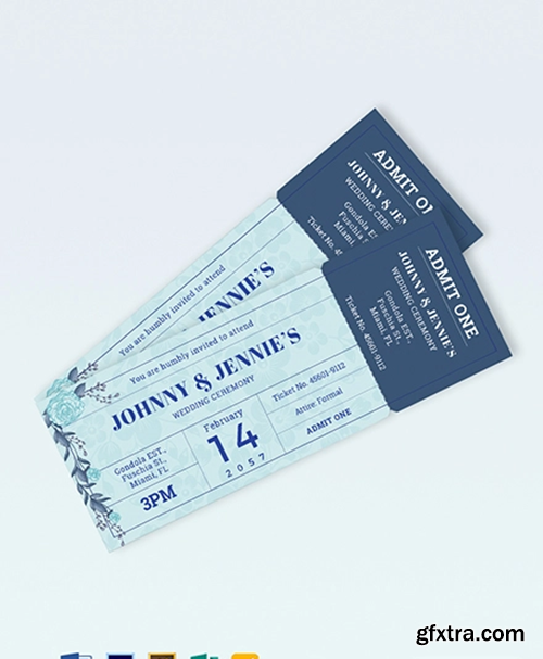 Creative-Wedding-Ticket-Template-2