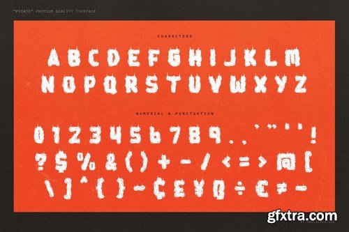 Picate - Flaming Decorative Typeface