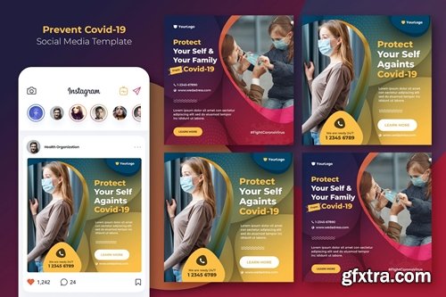 Corona Social Media Template