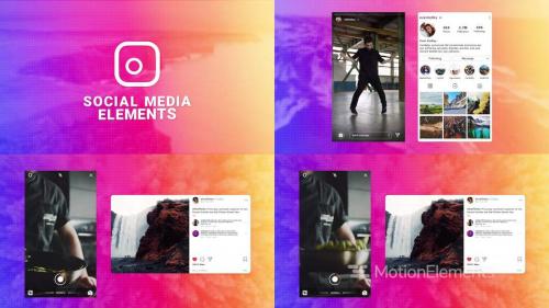 Instagram Social Media Elements - 14574342