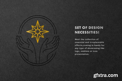 CreativeMarket - Hot Foil Logo Mockups 4740455