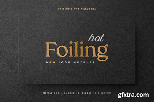 CreativeMarket - Hot Foil Logo Mockups 4740455