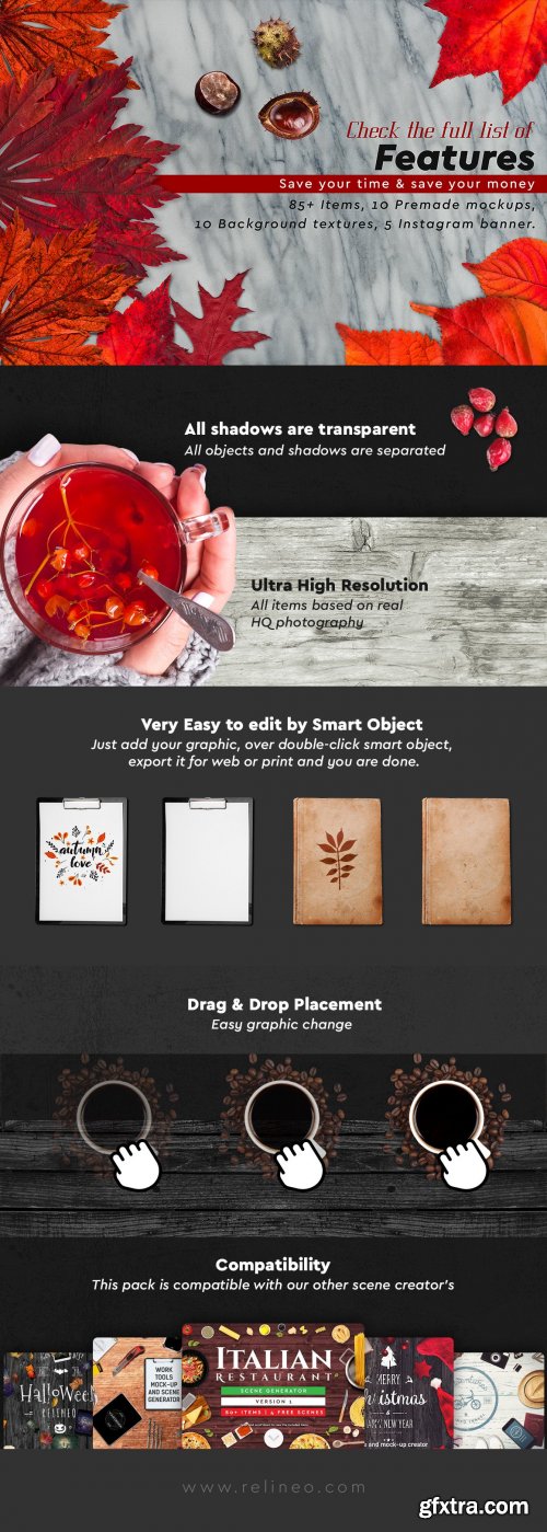 CreativeMarket - Autumn Scene & Mock-up Creator 3006016