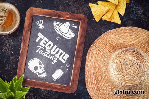 CreativeMarket - Mexican Food Scene & Mock-up Creator 3186706