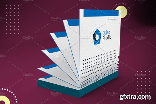 CreativeMarket - Abstract Business Cards Mockup 4657804