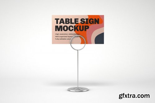 CreativeMarket - Table Tent and Sign Mockup Set 4774247