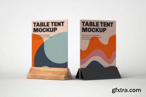 CreativeMarket - Table Tent and Sign Mockup Set 4774247