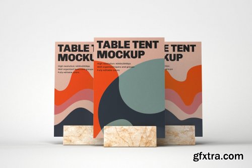 CreativeMarket - Table Tent and Sign Mockup Set 4774247