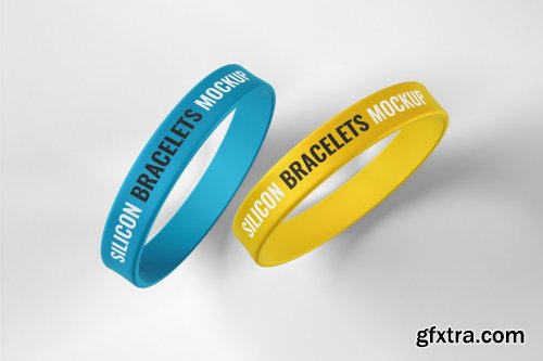 CreativeMarket - Silicone Rubber Bracelet Mockup 4774396