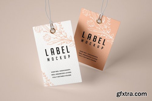 CreativeMarket - Paper & Kraft Label Mockup Set 4751578