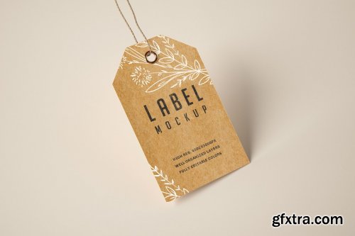 CreativeMarket - Paper & Kraft Label Mockup Set 4751578