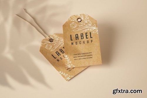 CreativeMarket - Paper & Kraft Label Mockup Set 4751578