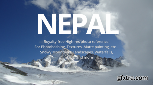 Mountains Landscapes Nepal Photo Reference Pack