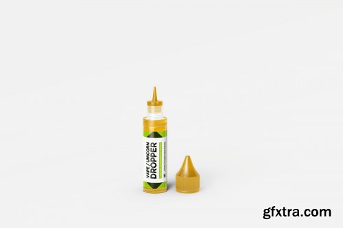 CreativeMarket - All Sizes Vape Dropper Bottle MockUp 4399892