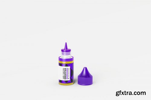 CreativeMarket - All Sizes Vape Dropper Bottle MockUp 4399892