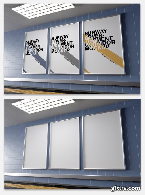 Subway Corridor Poster Mockup 335106281