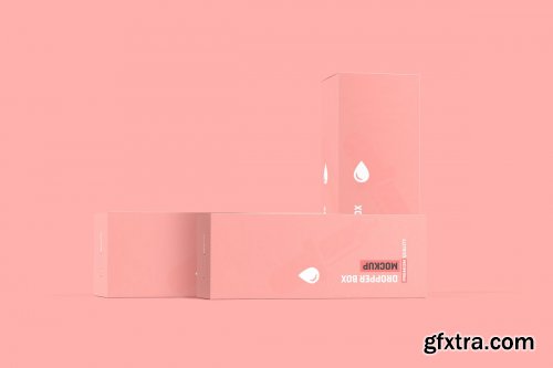 CreativeMarket - Dropper Bottle Packaging Mockup 4184896