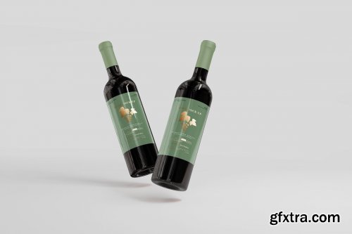 CreativeMarket - Wine Bottle Mockups 4678501