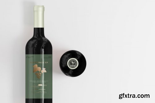 CreativeMarket - Wine Bottle Mockups 4678501