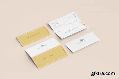 CreativeMarket - Bi-Fold Horizontal Brochure Mockups 4756845