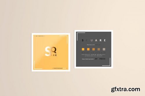 CreativeMarket - Square Business Card Mockups 4752802