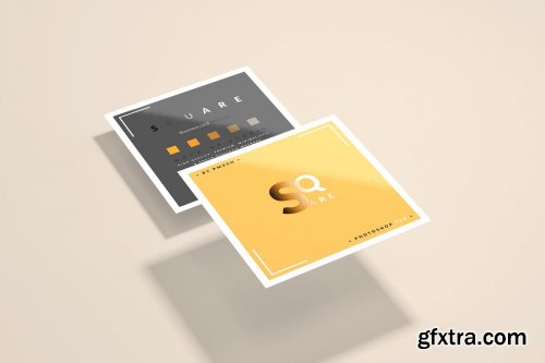 CreativeMarket - Square Business Card Mockups 4752802