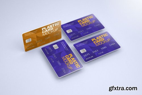 CreativeMarket - Plastic Card Mockup Set - 21 styles 4430199