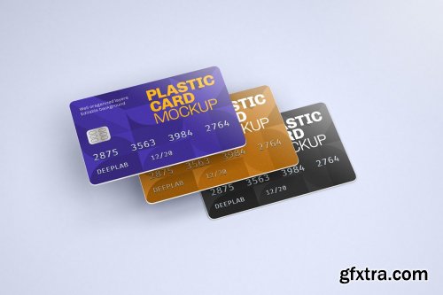 CreativeMarket - Plastic Card Mockup Set - 21 styles 4430199