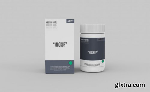 Plastic bottle mockup