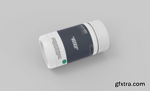 Plastic bottle mockup