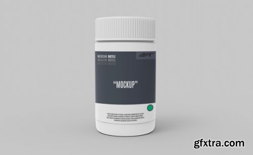 Plastic bottle mockup