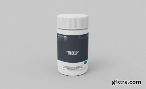 Plastic bottle mockup