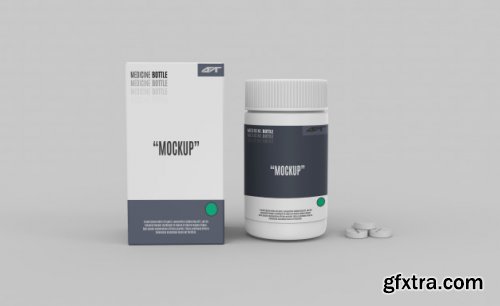 Plastic bottle mockup