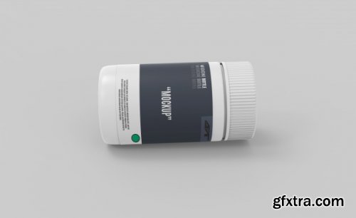 Plastic bottle mockup