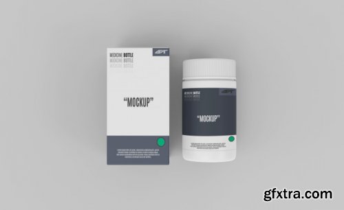 Plastic bottle mockup