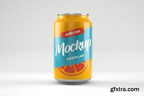 CreativeMarket - Soda Can Mockup Set 4536023