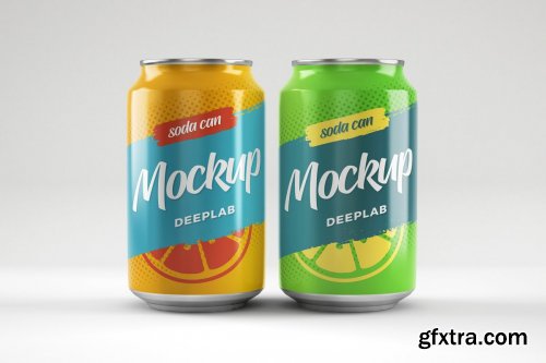 CreativeMarket - Soda Can Mockup Set 4536023