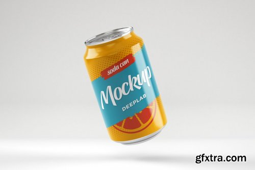 CreativeMarket - Soda Can Mockup Set 4536023