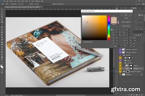 CreativeMarket - Hardcover Photo Book Mockup 02 4765306